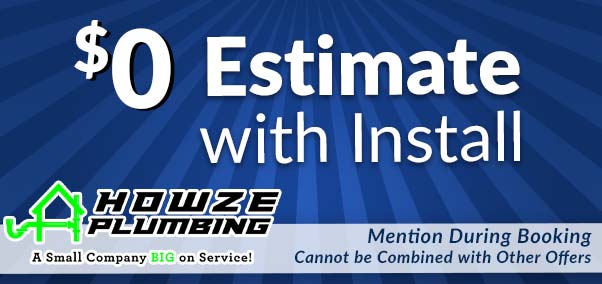 $0 estimate with install coupon
